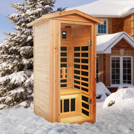 Outdoor Infrared Sauna - One Person Sauna (USA ONLY)