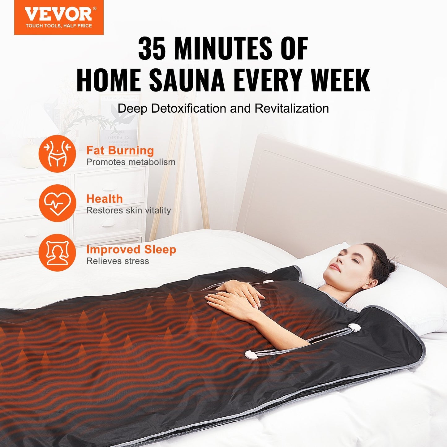 Portable Infrared Sauna Blanket – Detox, Weight Loss & Relaxation (USA ONLY)