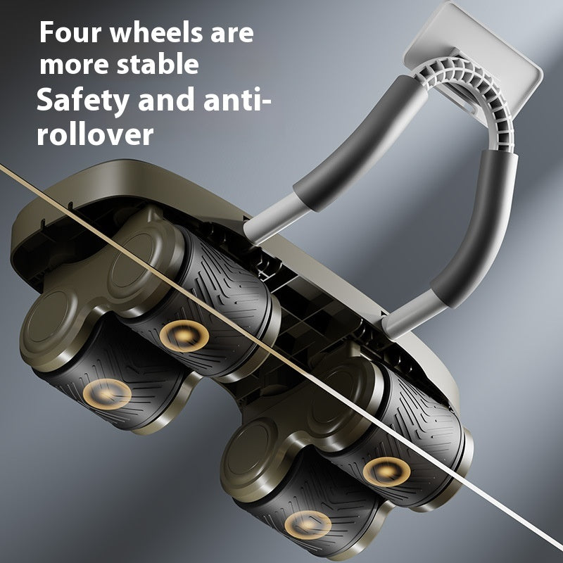 Pro 4-Wheel Ab Roller – Stable, Smooth & Heavy-Duty Core Trainer