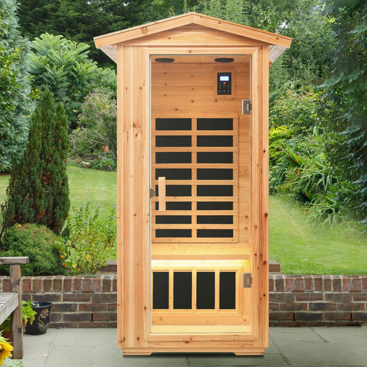 Outdoor Infrared Sauna - One Person Sauna (USA ONLY)