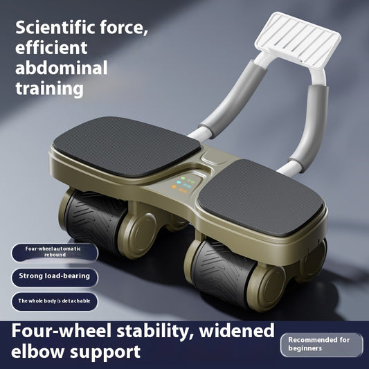 Pro 4-Wheel Ab Roller – Stable, Smooth & Heavy-Duty Core Trainer