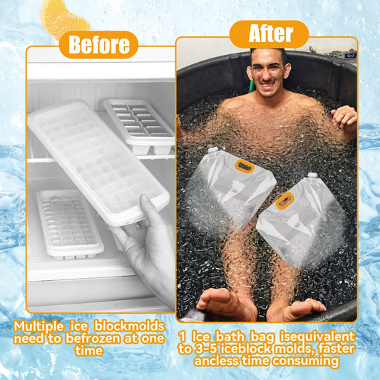 10L Mega Ice Bag – Portable Cold Plunge Accessory for Wellness & Relaxation