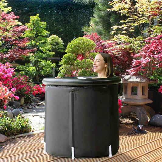 Heavy-Duty Ice Bath Tub with Cover – 97 Gal Cold Therapy Recovery Tub