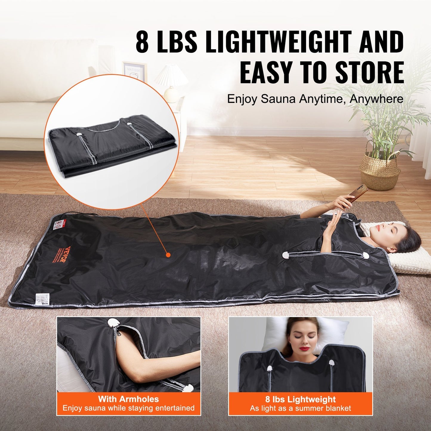 Portable Infrared Sauna Blanket – Detox, Weight Loss & Relaxation (USA ONLY)