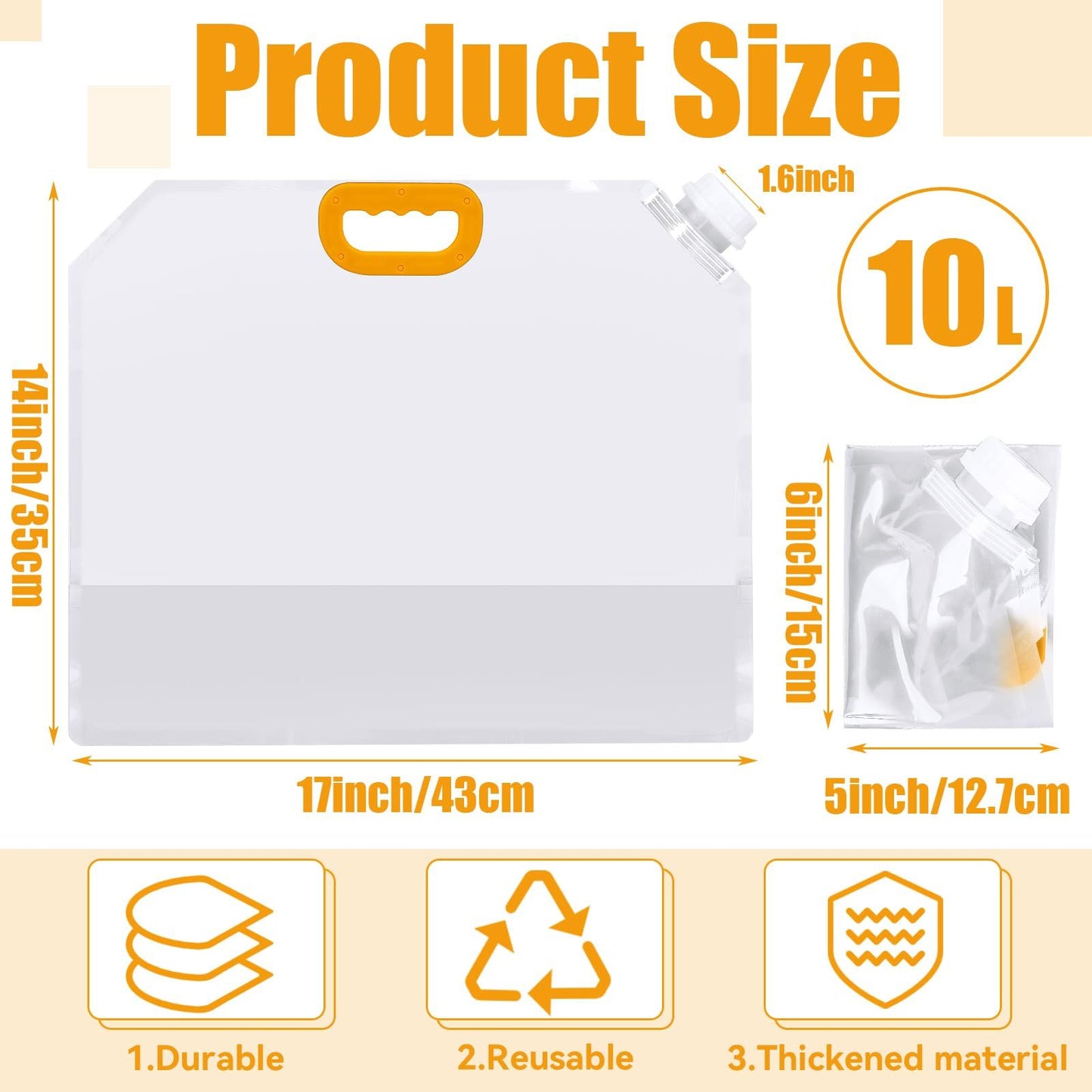 10L Mega Ice Bag – Portable Cold Plunge Accessory for Wellness & Relaxation