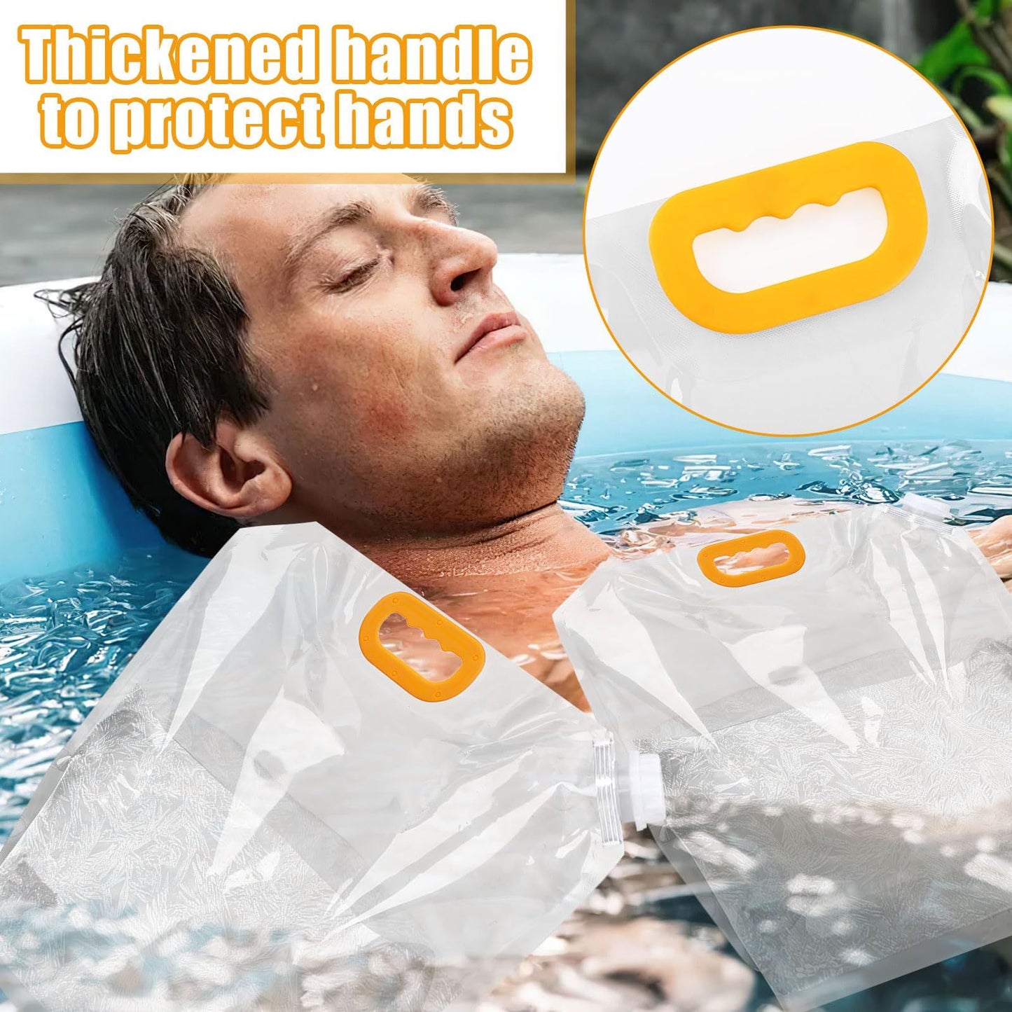 10L Mega Ice Bag – Portable Cold Plunge Accessory for Wellness & Relaxation